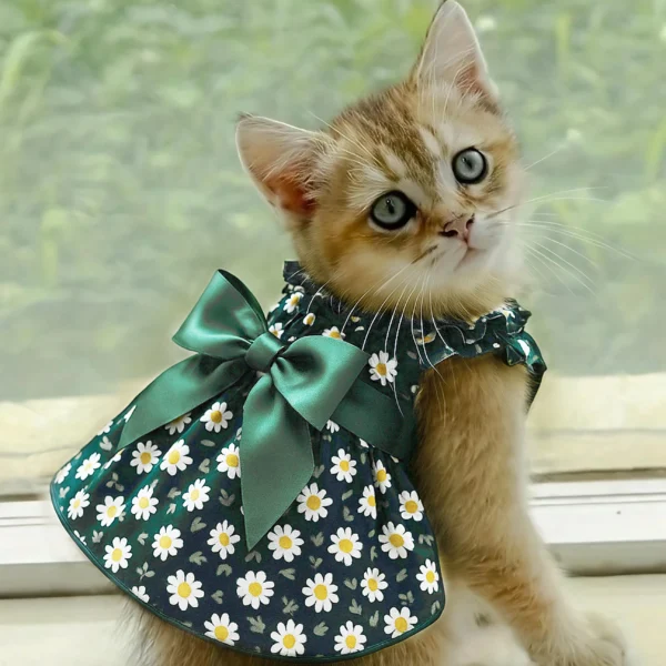 Floral Pet Princess Dress