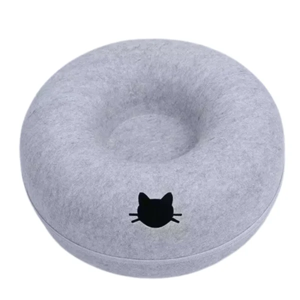Interactive Felt Tunnel Toy/Bed Cat Fun House