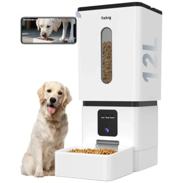 Large Dog Feeder with Camera 5G WiFi App