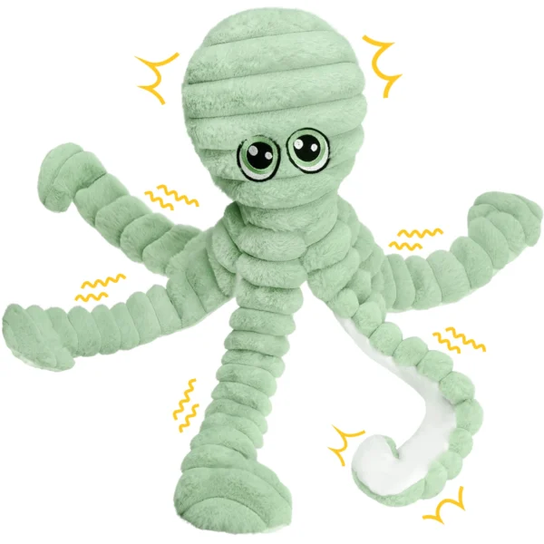Octopus Plush Squeaky Toy For Dogs Interactive Supply, Animal Pet Toy For Small Medium Dog